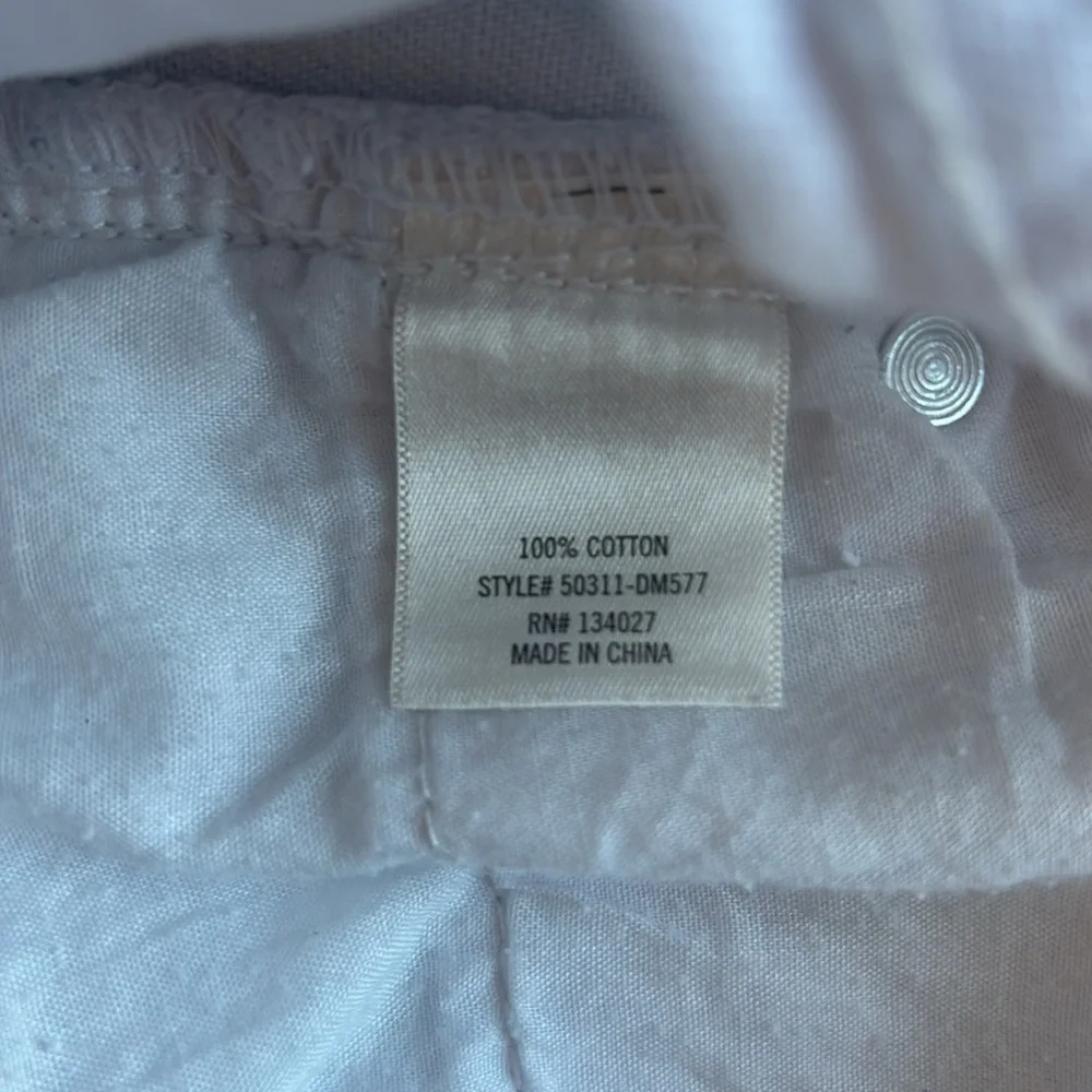 Harper Mini Skirt in White Denim Size Large EUC
